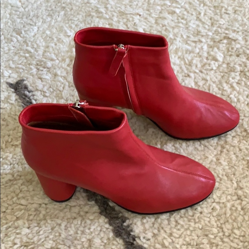Alias Mae Red Leather Boots